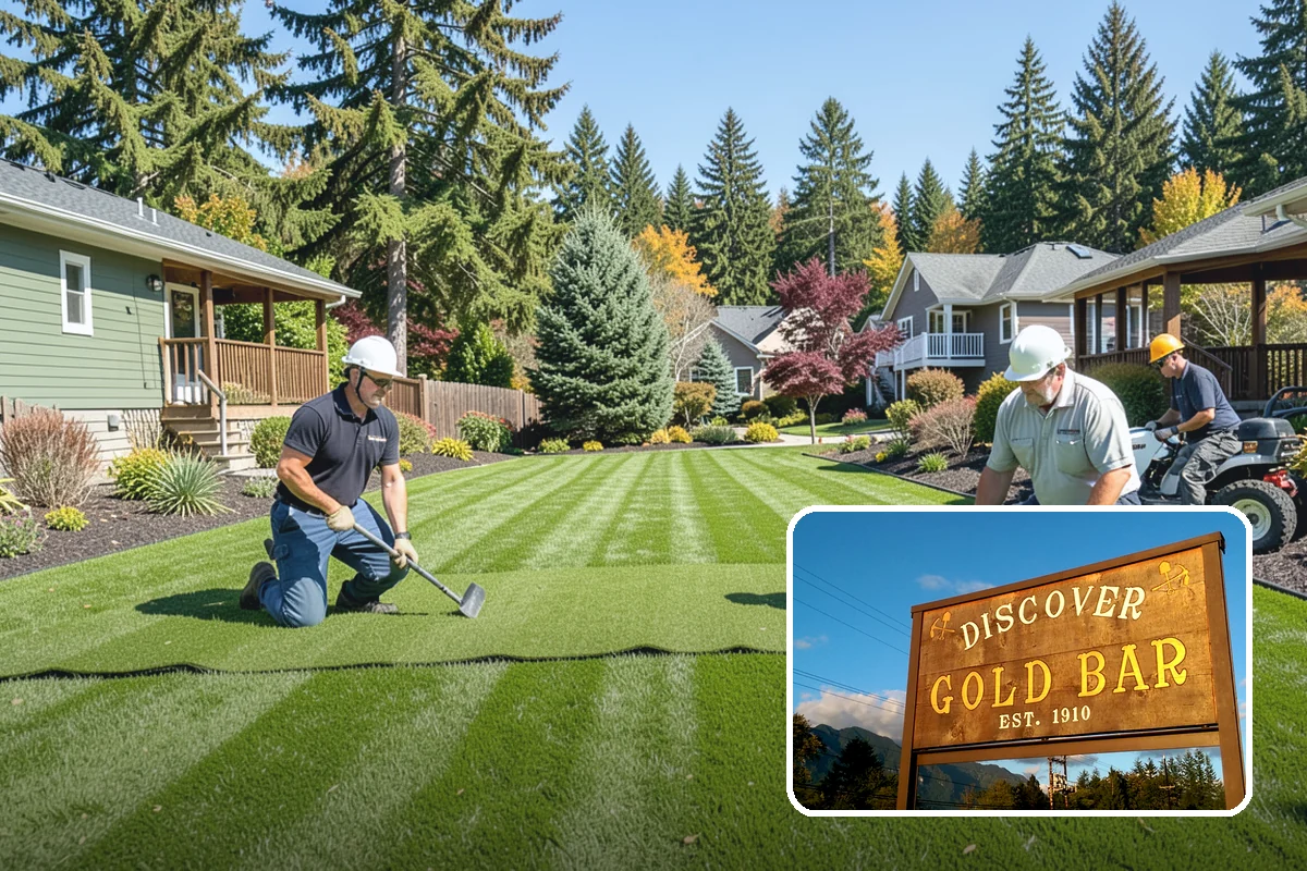 Commercial Artificial Turf in Gold Bar, Snohomish County, WA - Green grounds with no maintenance budget