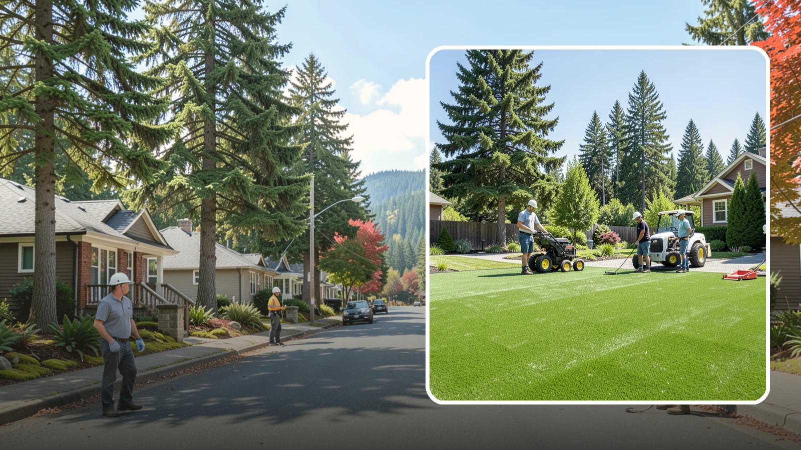 Commercial Artificial Turf in Hunts Point, King County, WA - Large-scale commercial turf for businesses, medians, and grounds that stays green with no maintenance budget.