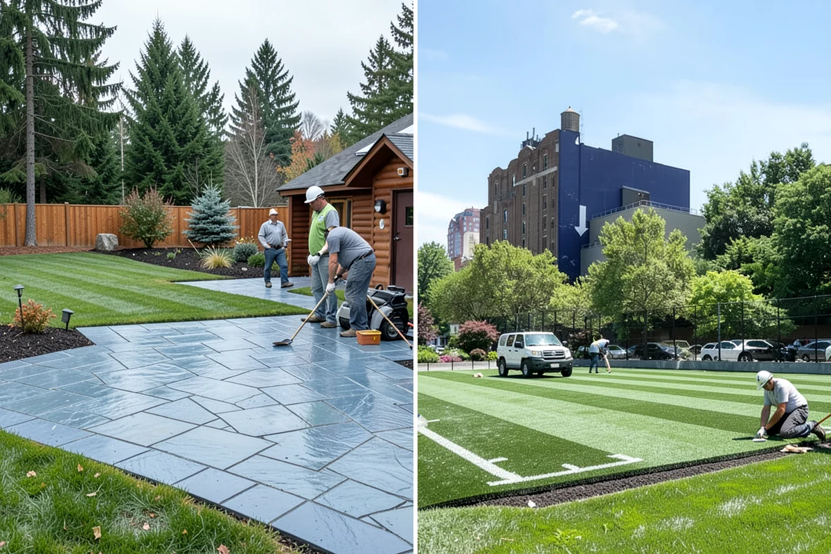 Commercial Artificial Turf in Seattle, King County, WA - Assess the site and traffic needs