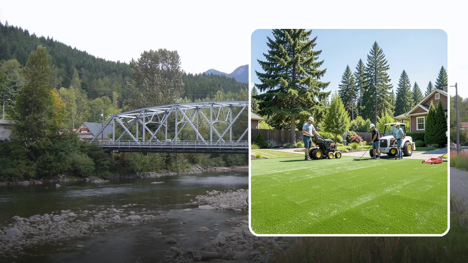Commercial Artificial Turf in Skykomish, King County, WA - Large-scale commercial turf for businesses, medians, and grounds that stays green with no maintenance budget.