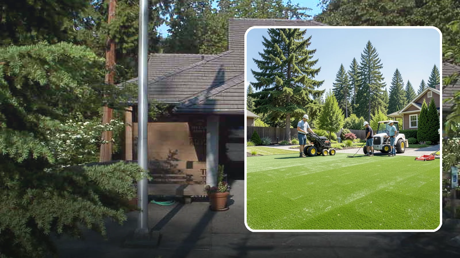 Commercial Artificial Turf in Yarrow Point, King County, WA - Large-scale commercial turf for businesses, medians, and grounds that stays green with no maintenance budget.