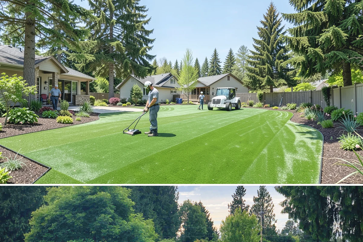Commercial Landscape Maintenance in Bonney Lake, Pierce County, WA - Delivered on a year-round contract with weekly or biweekly visits in the growing season and reduced winter visits focused on...