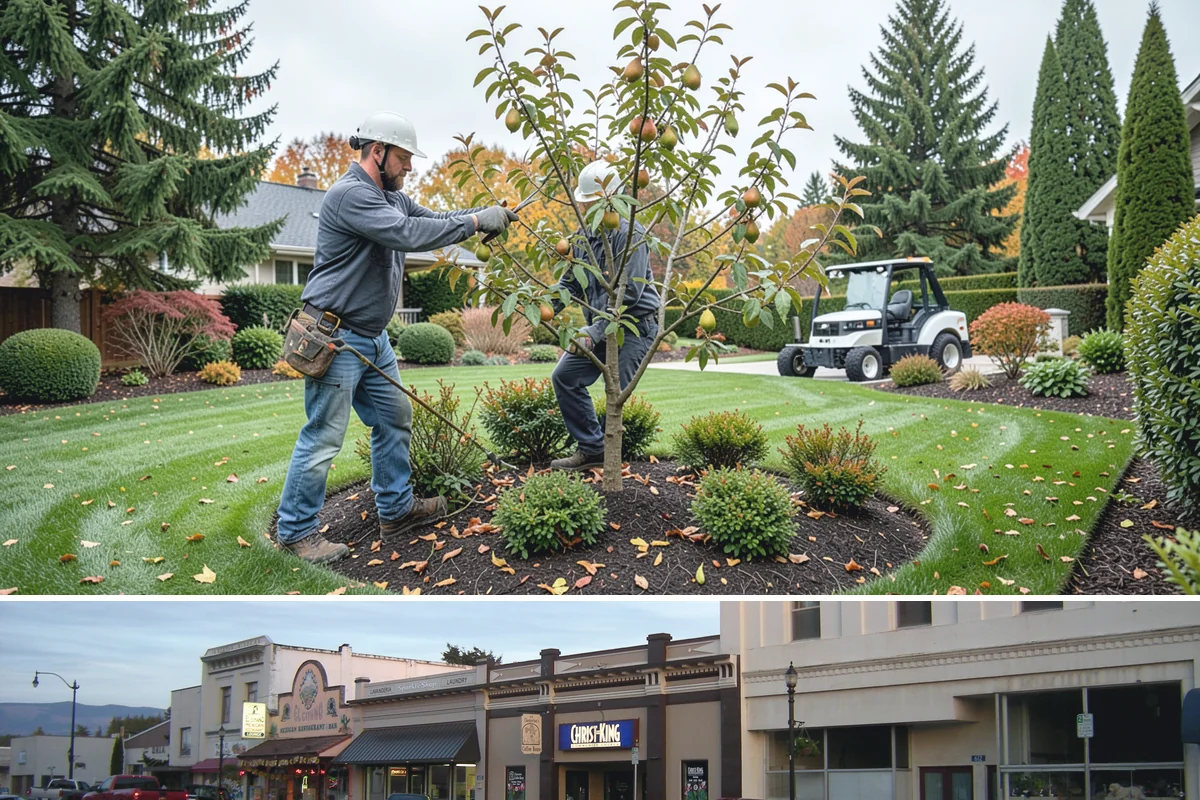 Commercial Landscape Maintenance in Burlington, Skagit County, WA - Delivered on a year-round contract with weekly or biweekly visits in the growing season and reduced winter visits focused on...