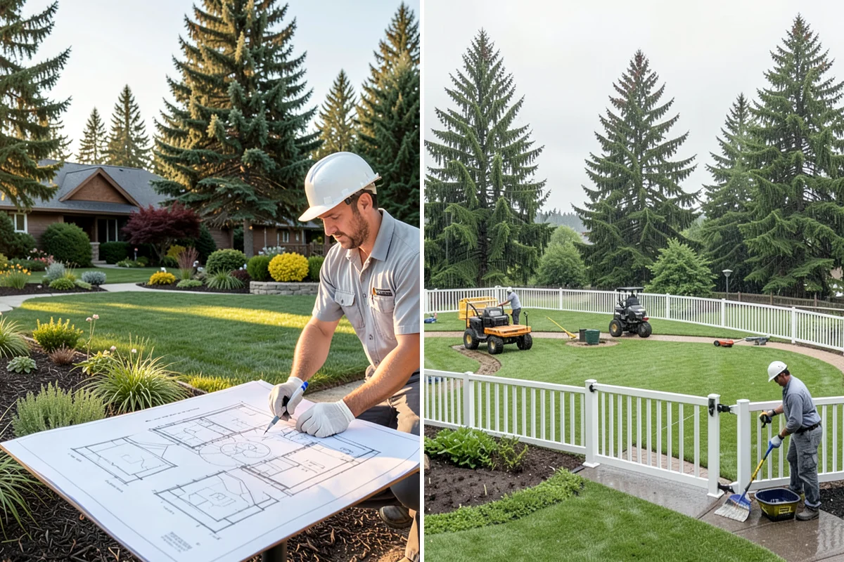 Commercial Landscape Maintenance in DuPont, Pierce County, WA - Assess the site and review lease or ownership maintenance requirements