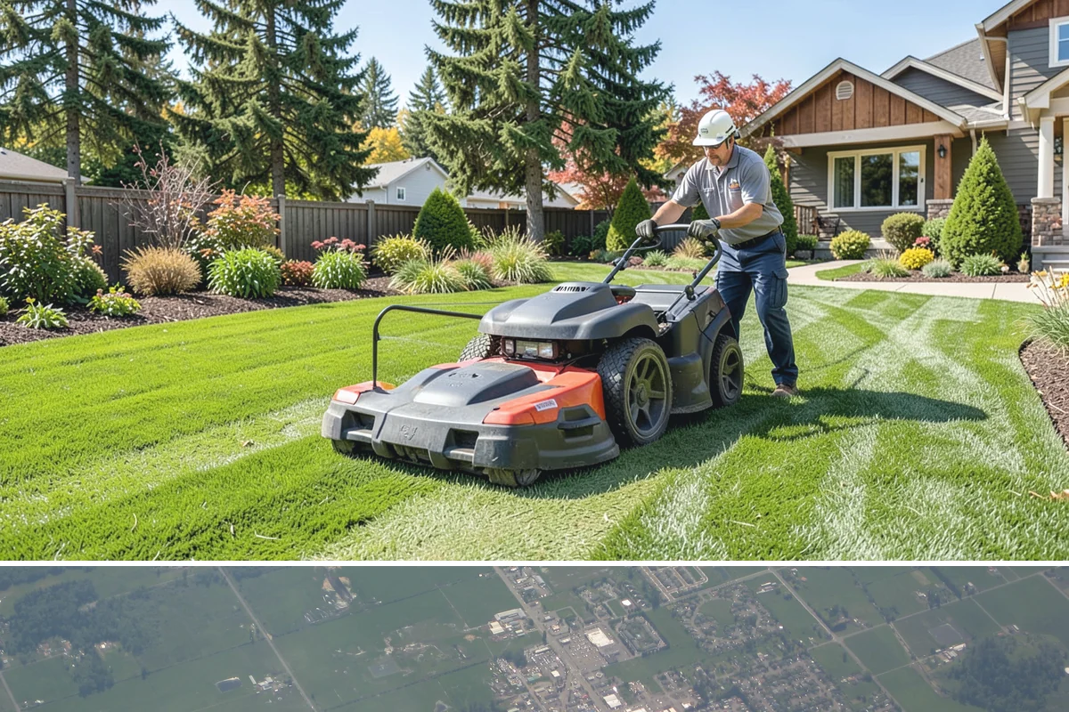 Commercial Landscape Maintenance in Enumclaw, King County, WA - Delivered on a year-round contract with weekly or biweekly visits in the growing season and reduced winter visits focused on...