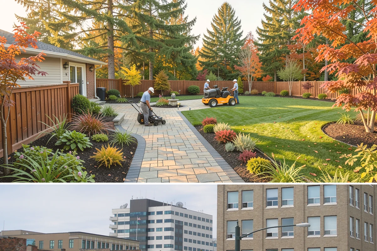 Commercial Landscape Maintenance in Everett, Snohomish County, WA - Delivered on a year-round contract with weekly or biweekly visits in the growing season and reduced winter visits focused on...