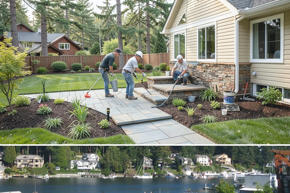 Commercial Landscape Maintenance in Gig Harbor, Pierce County, WA - Delivered on a year-round contract with weekly or biweekly visits in the growing season and reduced winter visits focused on...