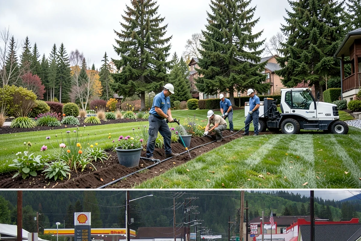Commercial Landscape Maintenance in Granite Falls, Snohomish County, WA - Delivered on a year-round contract with weekly or biweekly visits in the growing season and reduced winter visits focused on...