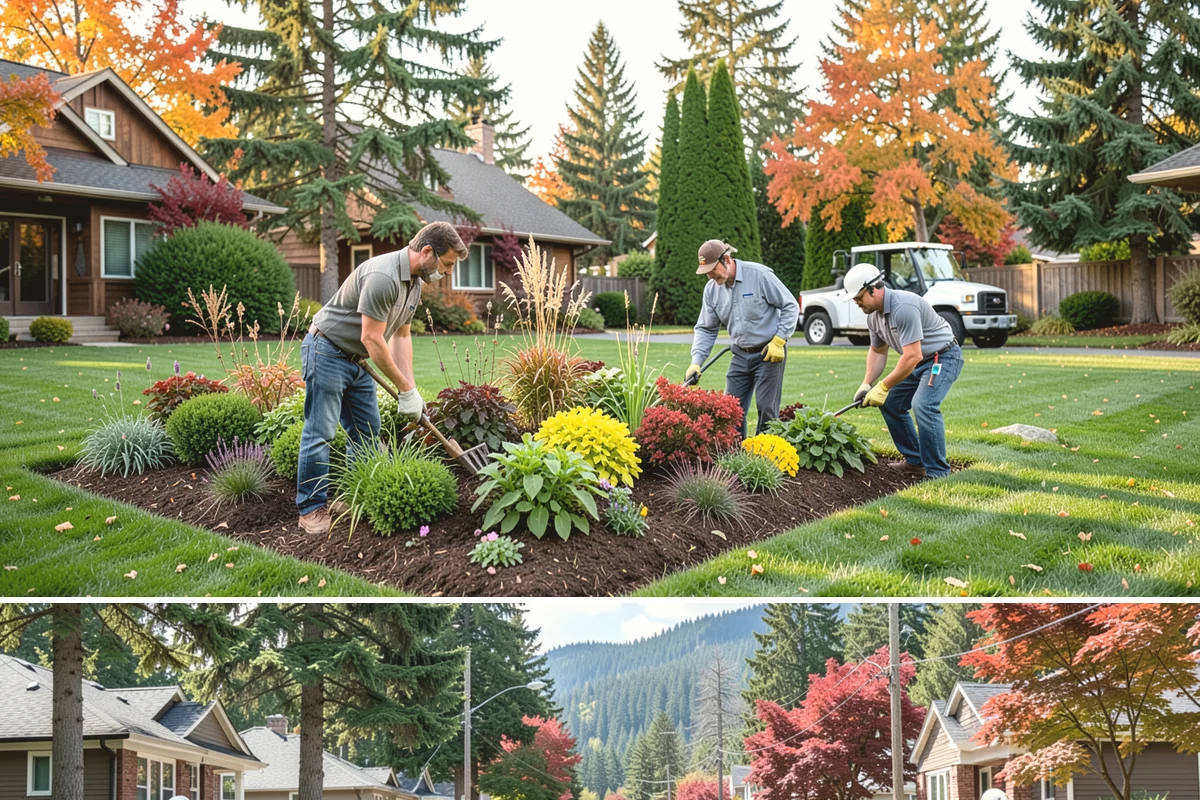 Commercial Landscape Maintenance in Hunts Point, King County, WA - Delivered on a year-round contract with weekly or biweekly visits in the growing season and reduced winter visits focused on...