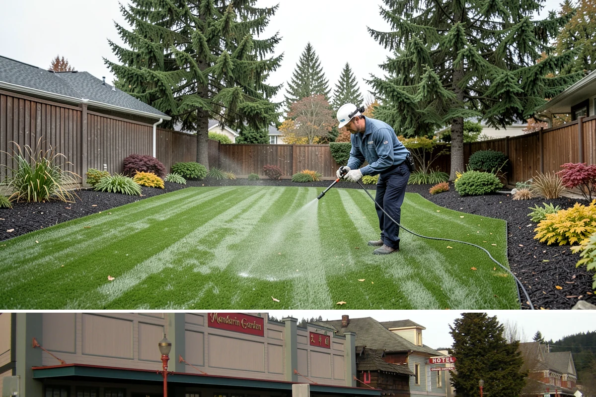 Commercial Landscape Maintenance in Issaquah, King County, WA - Delivered on a year-round contract with weekly or biweekly visits in the growing season and reduced winter visits focused on...