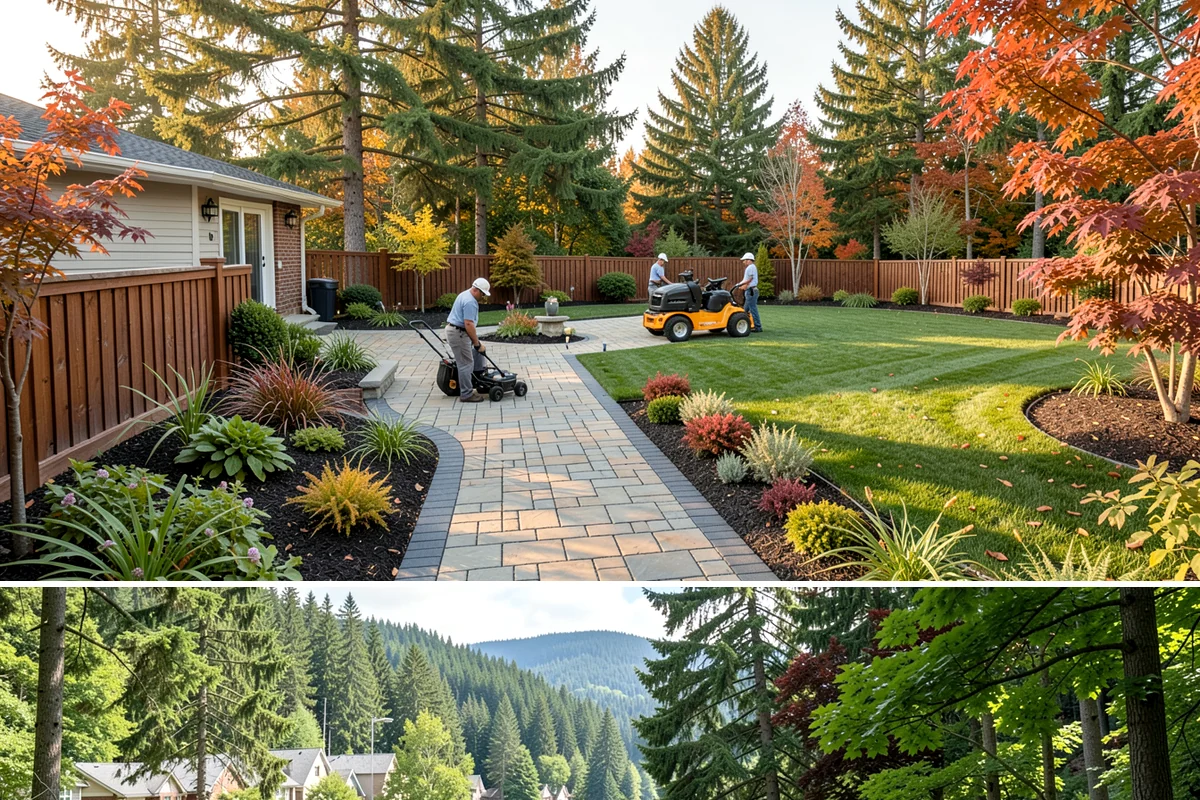 Commercial Landscape Maintenance in Lake Forest Park, King County, WA - Delivered on a year-round contract with weekly or biweekly visits in the growing season and reduced winter visits focused on...