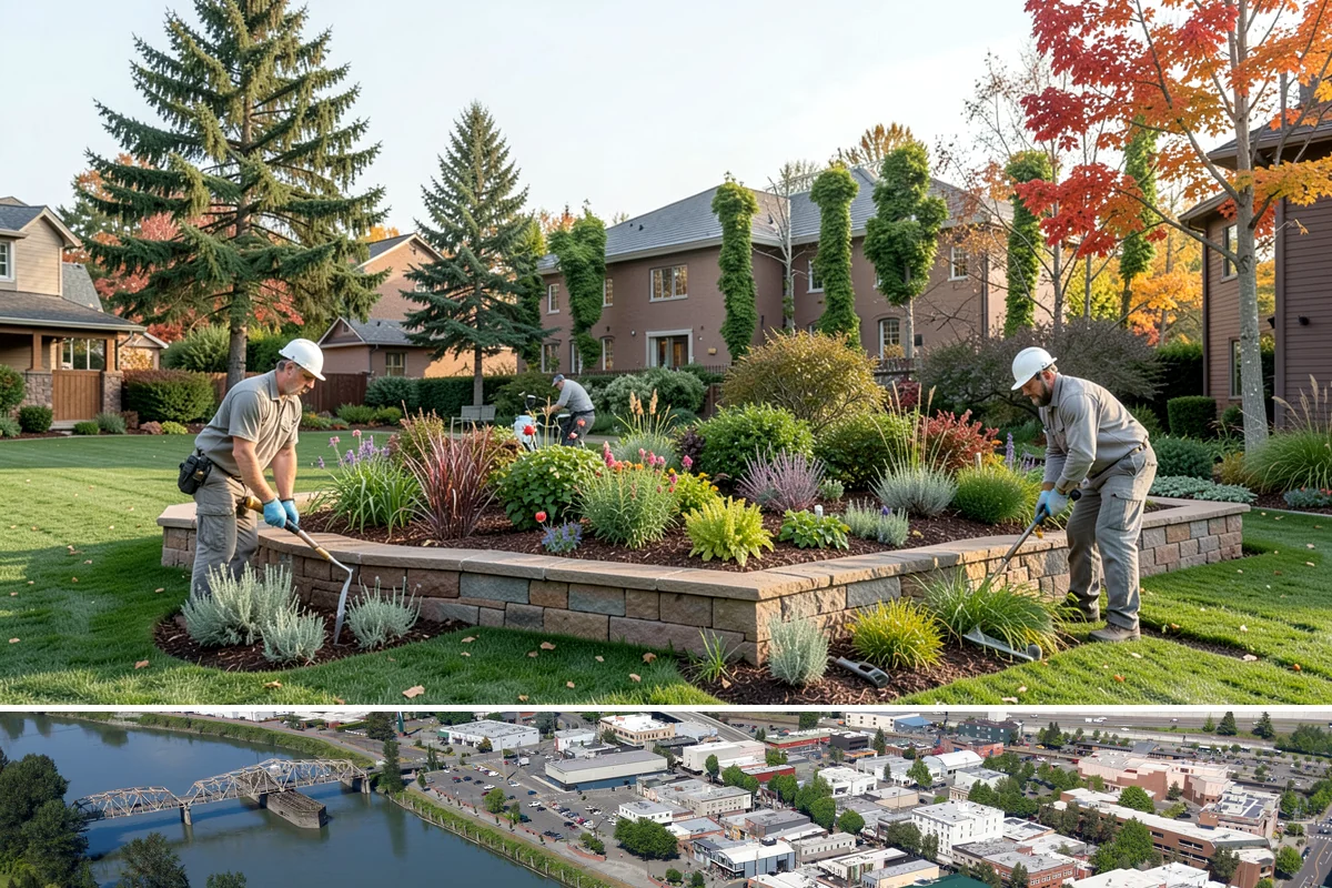 Commercial Landscape Maintenance in Mount Vernon, Skagit County, WA - Delivered on a year-round contract with weekly or biweekly visits in the growing season and reduced winter visits focused on...