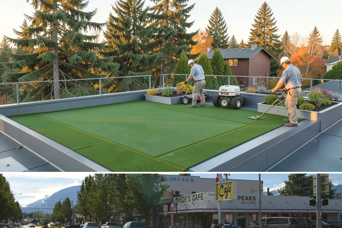 Commercial Landscape Maintenance in North Bend, King County, WA - Delivered on a year-round contract with weekly or biweekly visits in the growing season and reduced winter visits focused on...