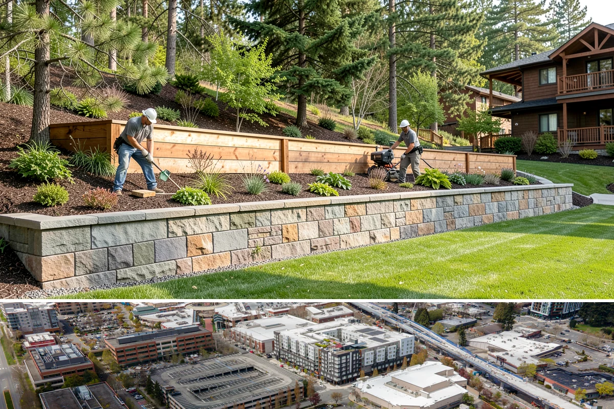 Commercial Landscape Maintenance in Redmond, King County, WA - Delivered on a year-round contract with weekly or biweekly visits in the growing season and reduced winter visits focused on...