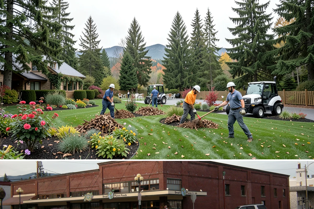 Commercial Landscape Maintenance in Sedro-Woolley, Skagit County, WA - Delivered on a year-round contract with weekly or biweekly visits in the growing season and reduced winter visits focused on...