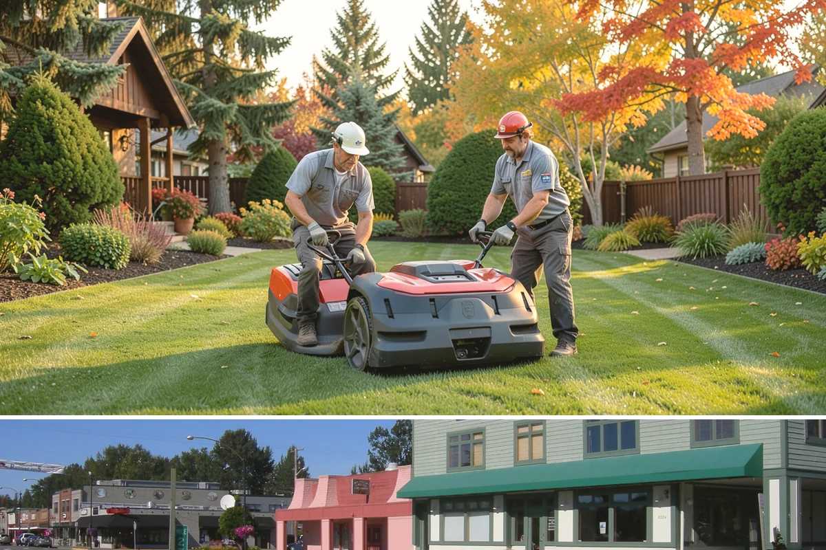 Commercial Landscape Maintenance in Snoqualmie, King County, WA - Delivered on a year-round contract with weekly or biweekly visits in the growing season and reduced winter visits focused on...