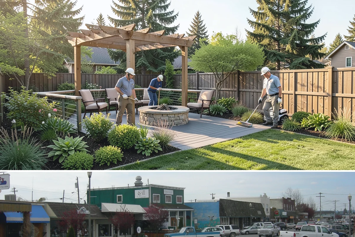 Commercial Landscape Maintenance in Stanwood, Snohomish County, WA - Delivered on a year-round contract with weekly or biweekly visits in the growing season and reduced winter visits focused on...
