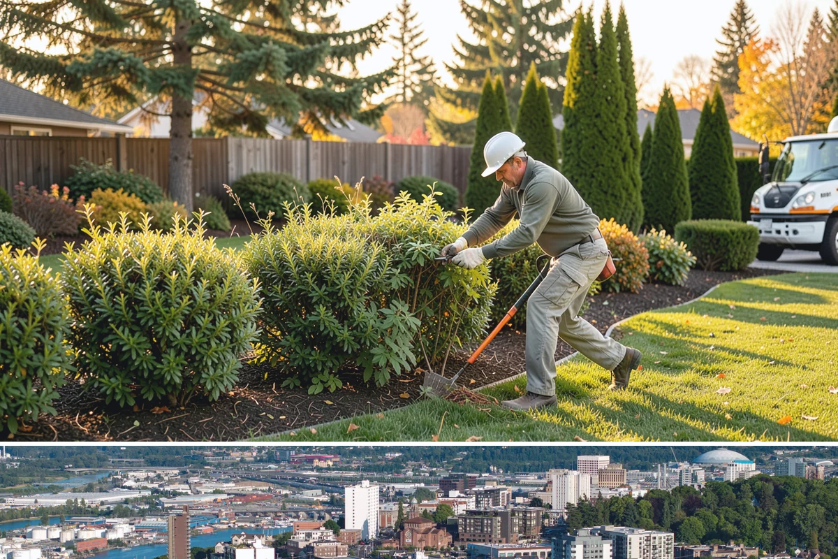 Commercial Landscape Maintenance in Tacoma, Pierce County, WA - Delivered on a year-round contract with weekly or biweekly visits in the growing season and reduced winter visits focused on...