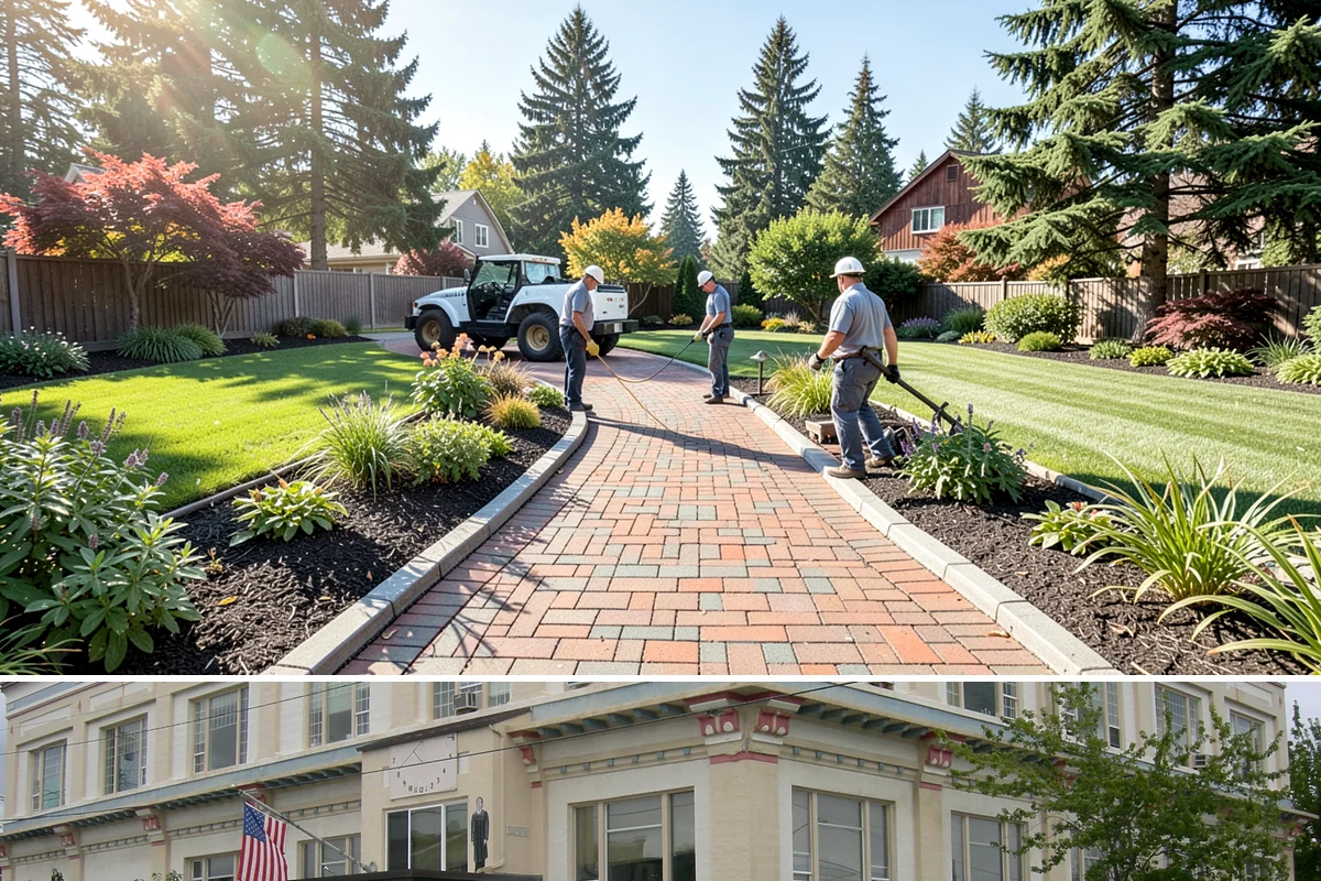 Composite Fence Installation in Anacortes, Skagit County, WA - Composite performs well year-round, though drier spring-to-fall weeks help footings cure before the panels go up.