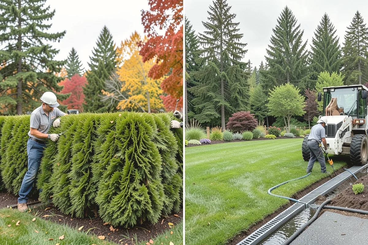 Composite Fence Installation in Black Diamond, King County, WA - Review board style, color, and layout on site