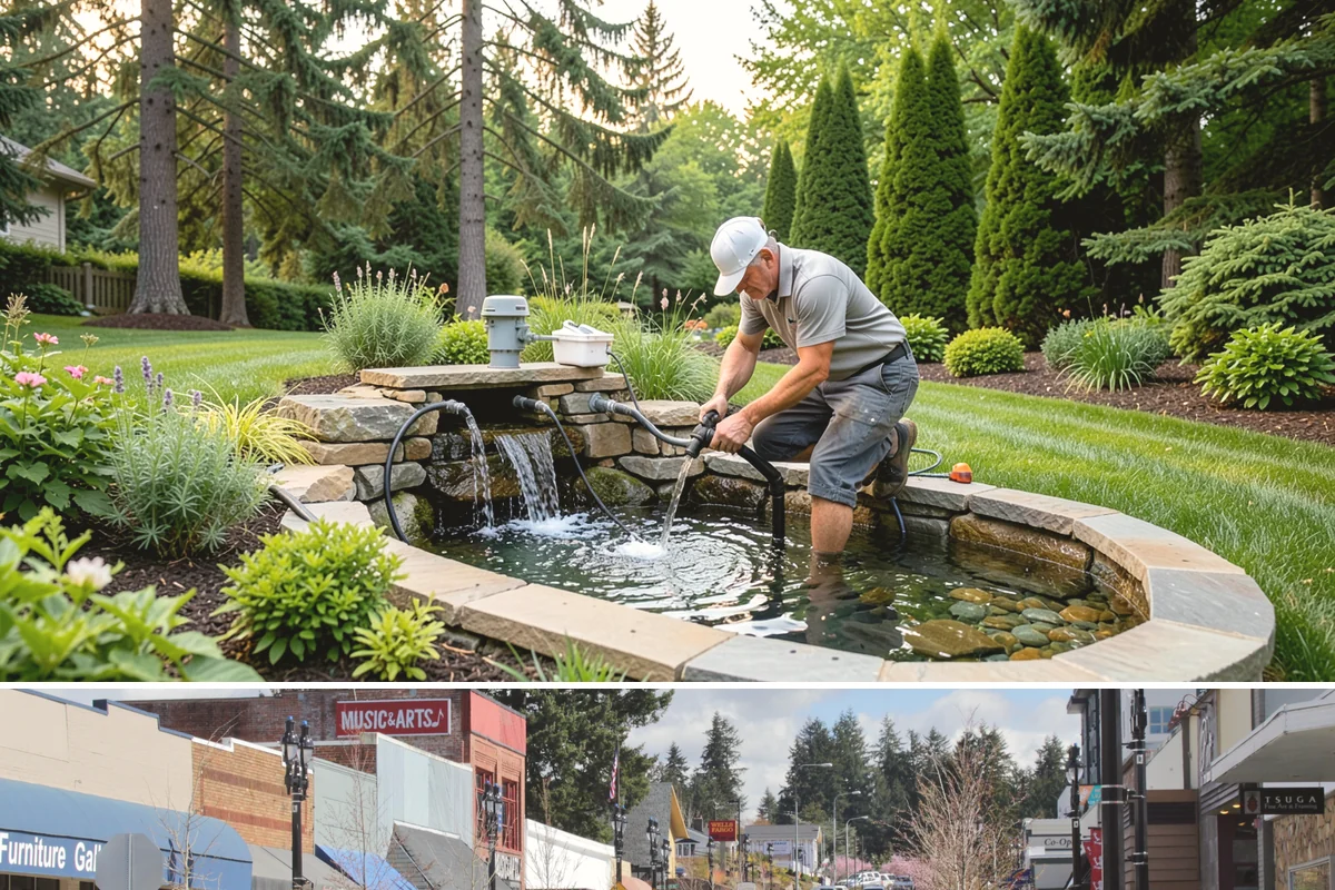 Composite Fence Installation in Bothell, King County, WA - Composite performs well year-round, though drier spring-to-fall weeks help footings cure before the panels go up.