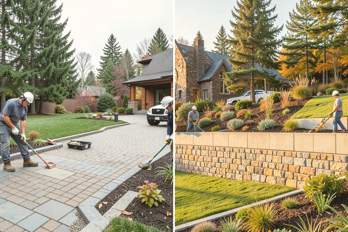 Composite Fence Installation in Brier, Snohomish County, WA - Review board style, color, and layout on site