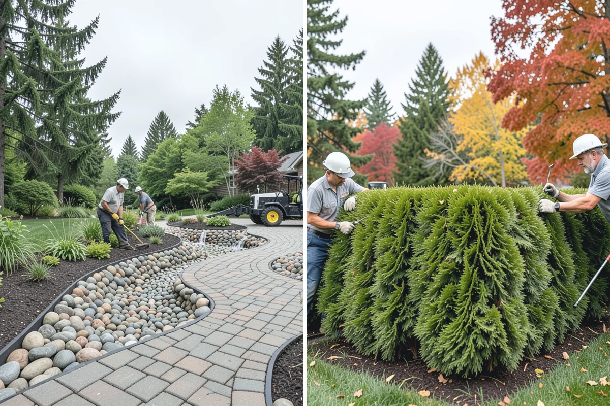 Composite Fence Installation in Buckley, Pierce County, WA - Review board style, color, and layout on site