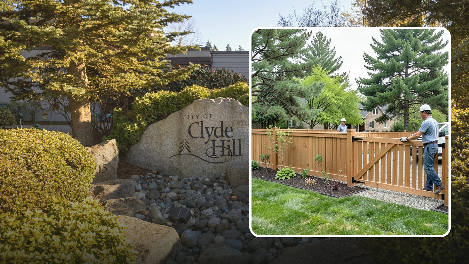 Composite Fence Installation in Clyde Hill, King County, WA - We build modern composite fences that pair the warmth of wood with rot-proof durability made for wet Northwest conditions.