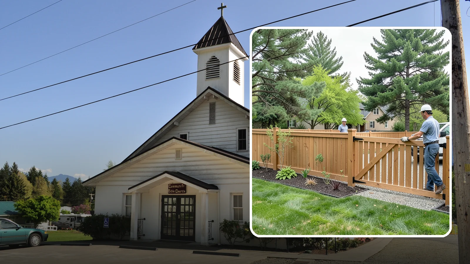 Composite Fence Installation in Concrete, Skagit County, WA - We build modern composite fences that pair the warmth of wood with rot-proof durability made for wet Northwest conditions.