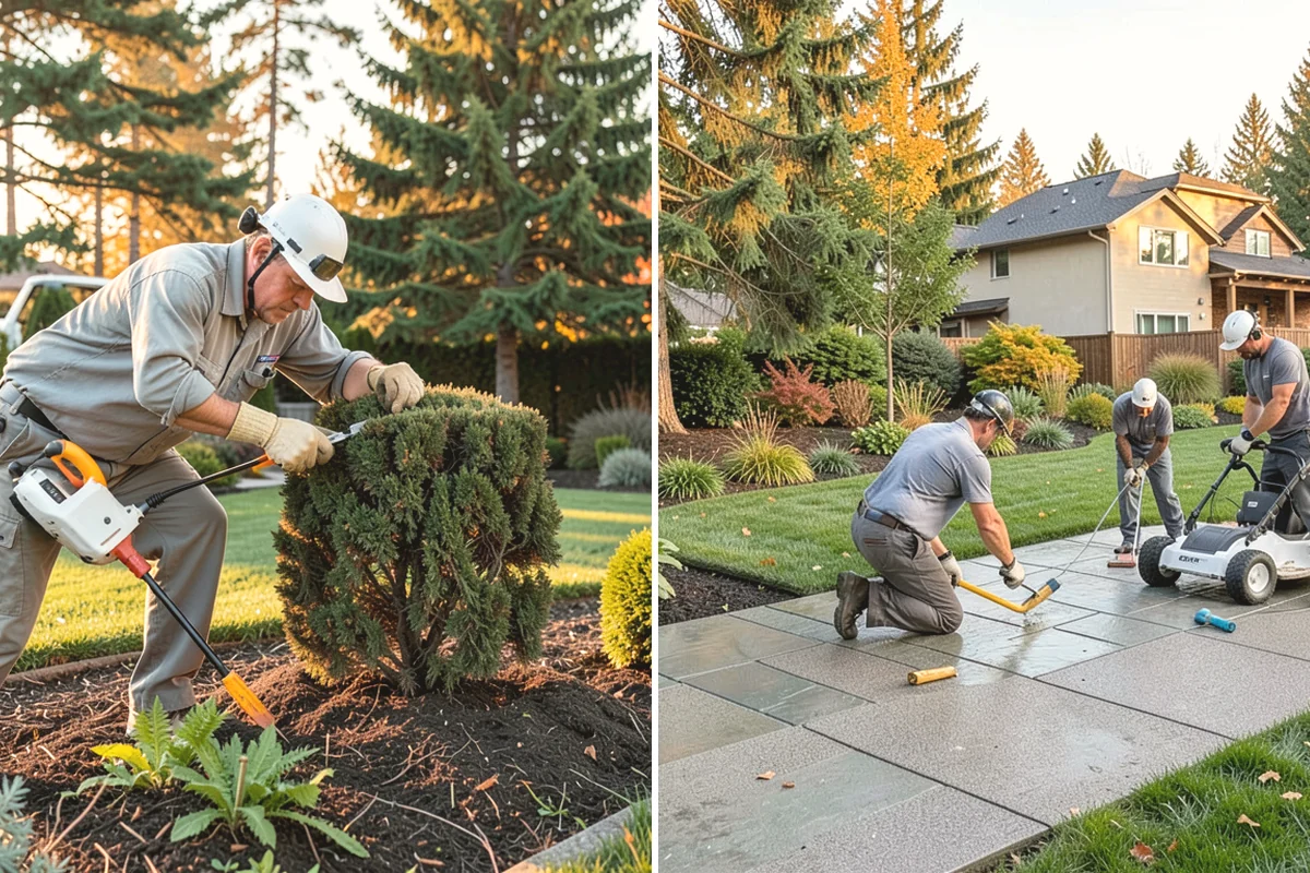 Composite Fence Installation in Covington, King County, WA - Review board style, color, and layout on site