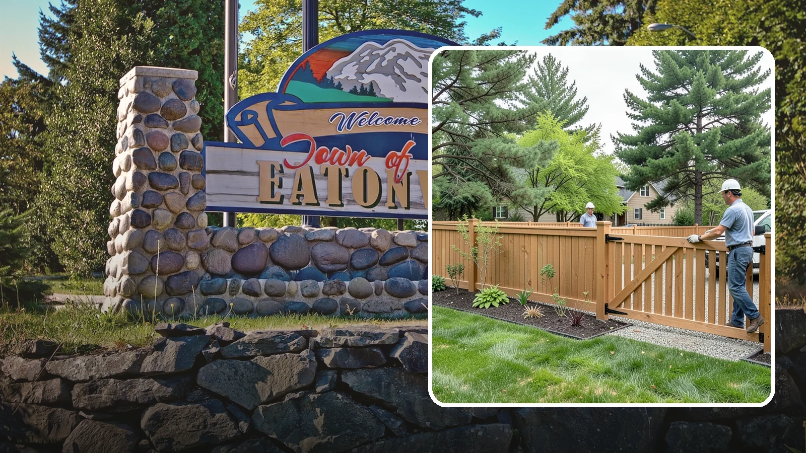 Composite Fence Installation in Eatonville, Pierce County, WA - We build modern composite fences that pair the warmth of wood with rot-proof durability made for wet Northwest conditions.