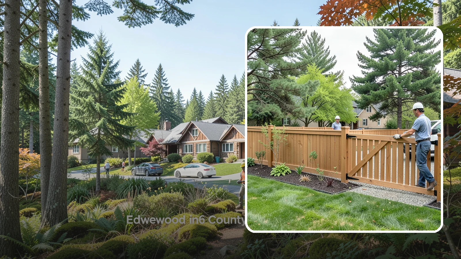 Composite Fence Installation in Edgewood, Pierce County, WA - We build modern composite fences that pair the warmth of wood with rot-proof durability made for wet Northwest conditions.