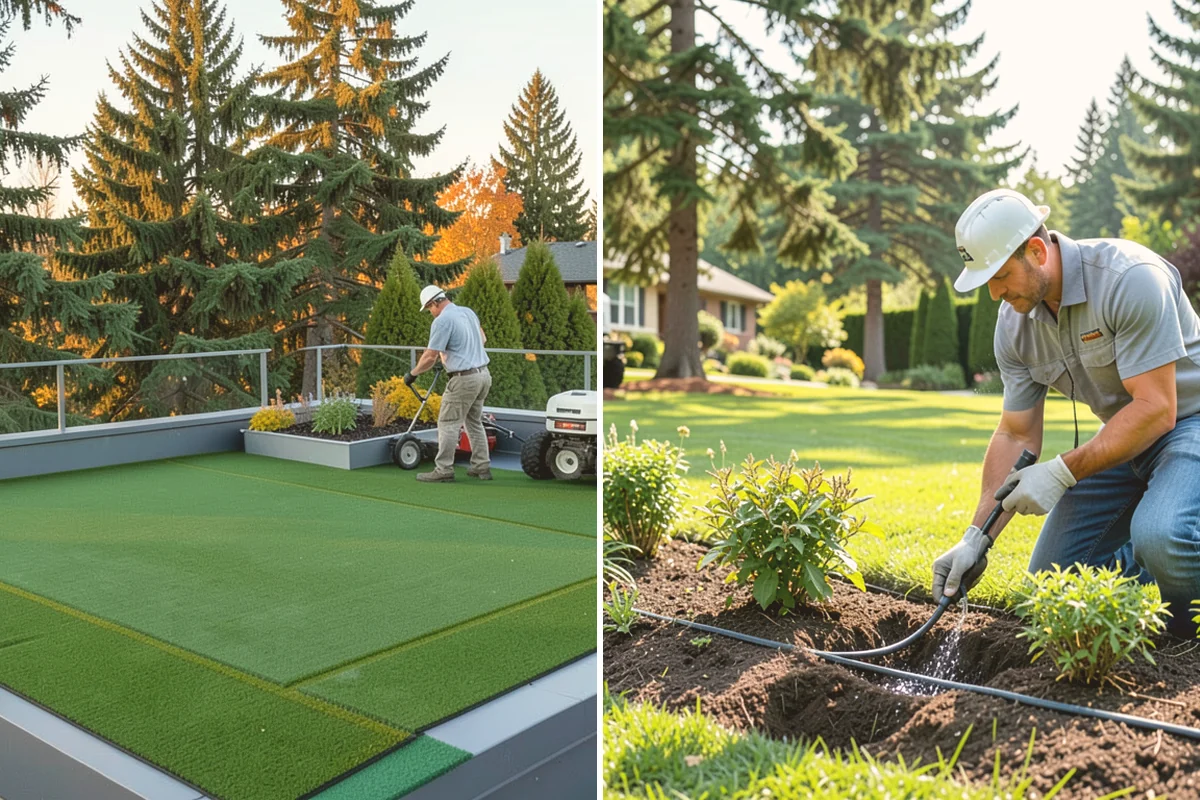 Composite Fence Installation in Edmonds, Snohomish County, WA - Review board style, color, and layout on site