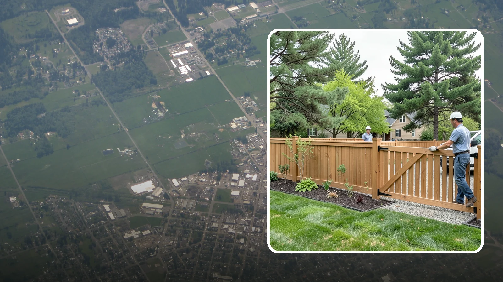 Composite Fence Installation in Enumclaw, King County, WA - We build modern composite fences that pair the warmth of wood with rot-proof durability made for wet Northwest conditions.