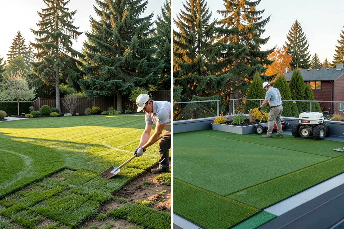 Composite Fence Installation in Enumclaw, King County, WA - Review board style, color, and layout on site