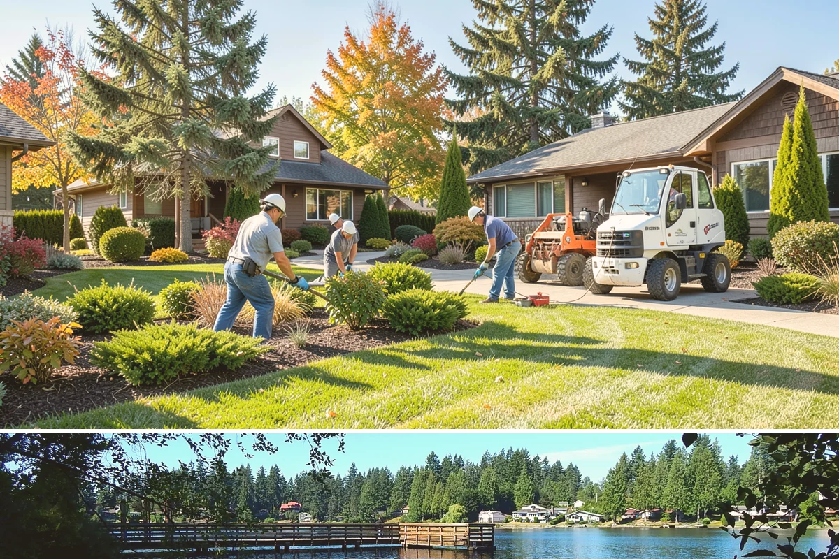 Composite Fence Installation in Federal Way, King County, WA - Composite performs well year-round, though drier spring-to-fall weeks help footings cure before the panels go up.