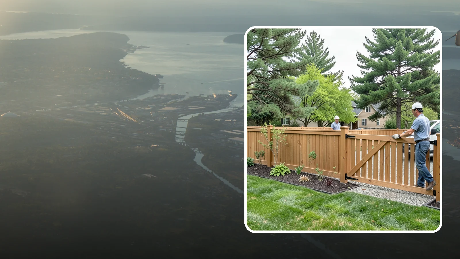 Composite Fence Installation in Fife, Pierce County, WA - We build modern composite fences that pair the warmth of wood with rot-proof durability made for wet Northwest conditions.