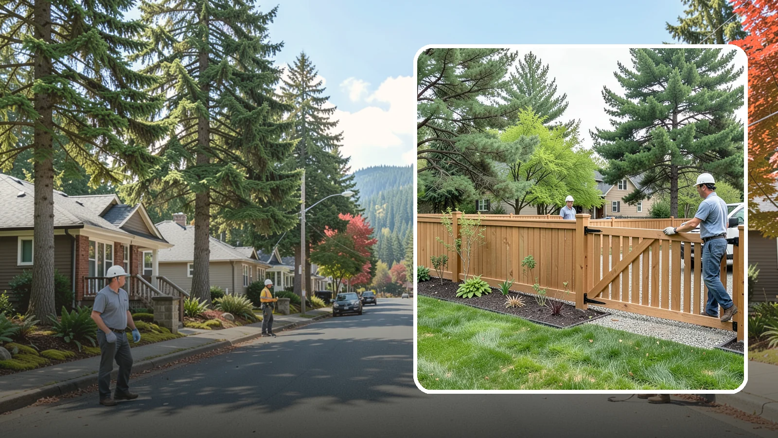 Composite Fence Installation in Hunts Point, King County, WA - We build modern composite fences that pair the warmth of wood with rot-proof durability made for wet Northwest conditions.