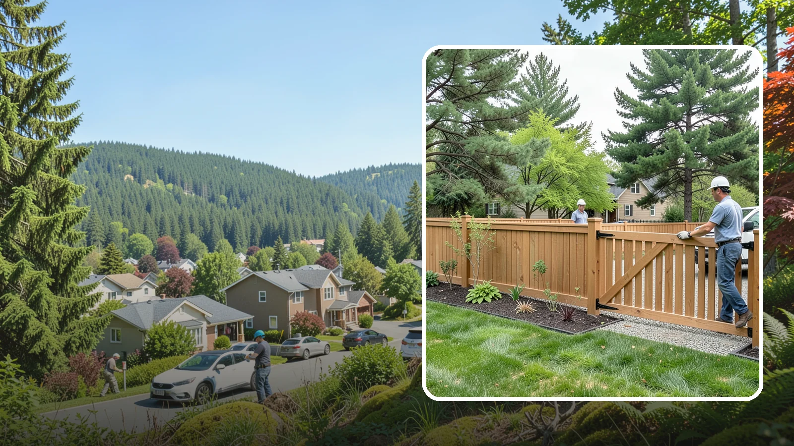 Composite Fence Installation in Index, Snohomish County, WA - We build modern composite fences that pair the warmth of wood with rot-proof durability made for wet Northwest conditions.