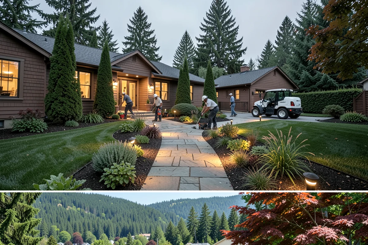Composite Fence Installation in Index, Snohomish County, WA - Composite performs well year-round, though drier spring-to-fall weeks help footings cure before the panels go up.