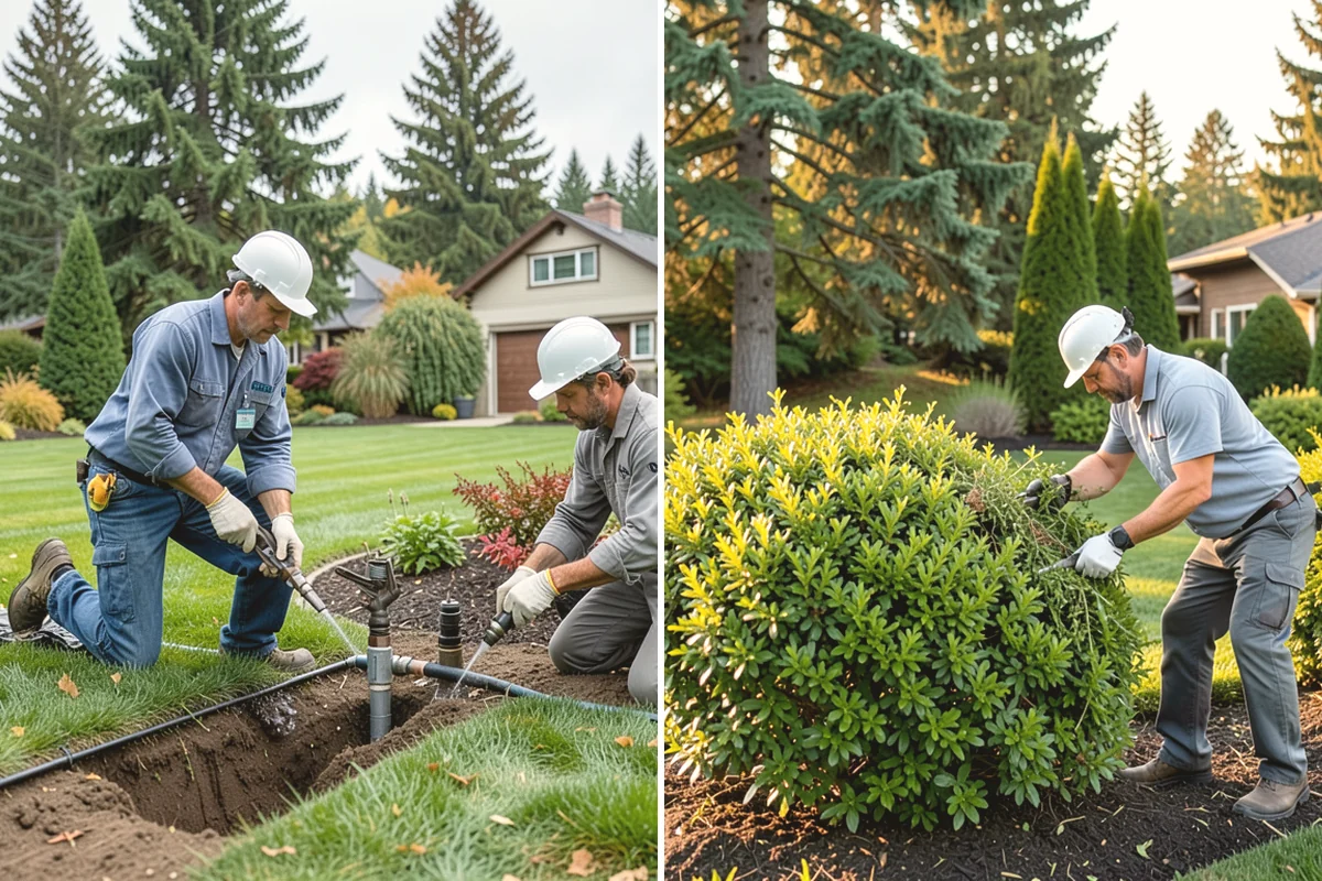 Composite Fence Installation in Issaquah, King County, WA - Review board style, color, and layout on site