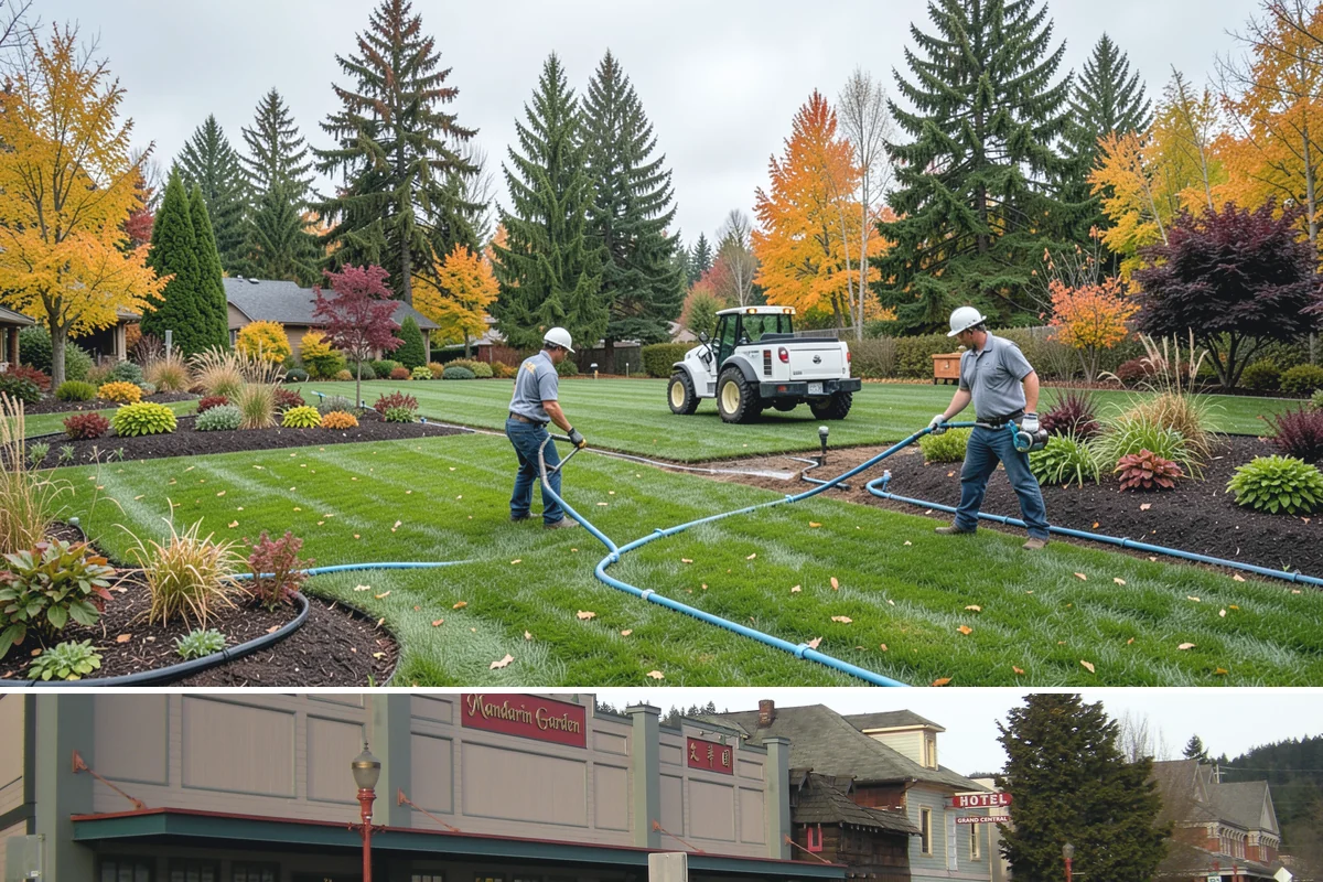 Composite Fence Installation in Issaquah, King County, WA - Composite performs well year-round, though drier spring-to-fall weeks help footings cure before the panels go up.