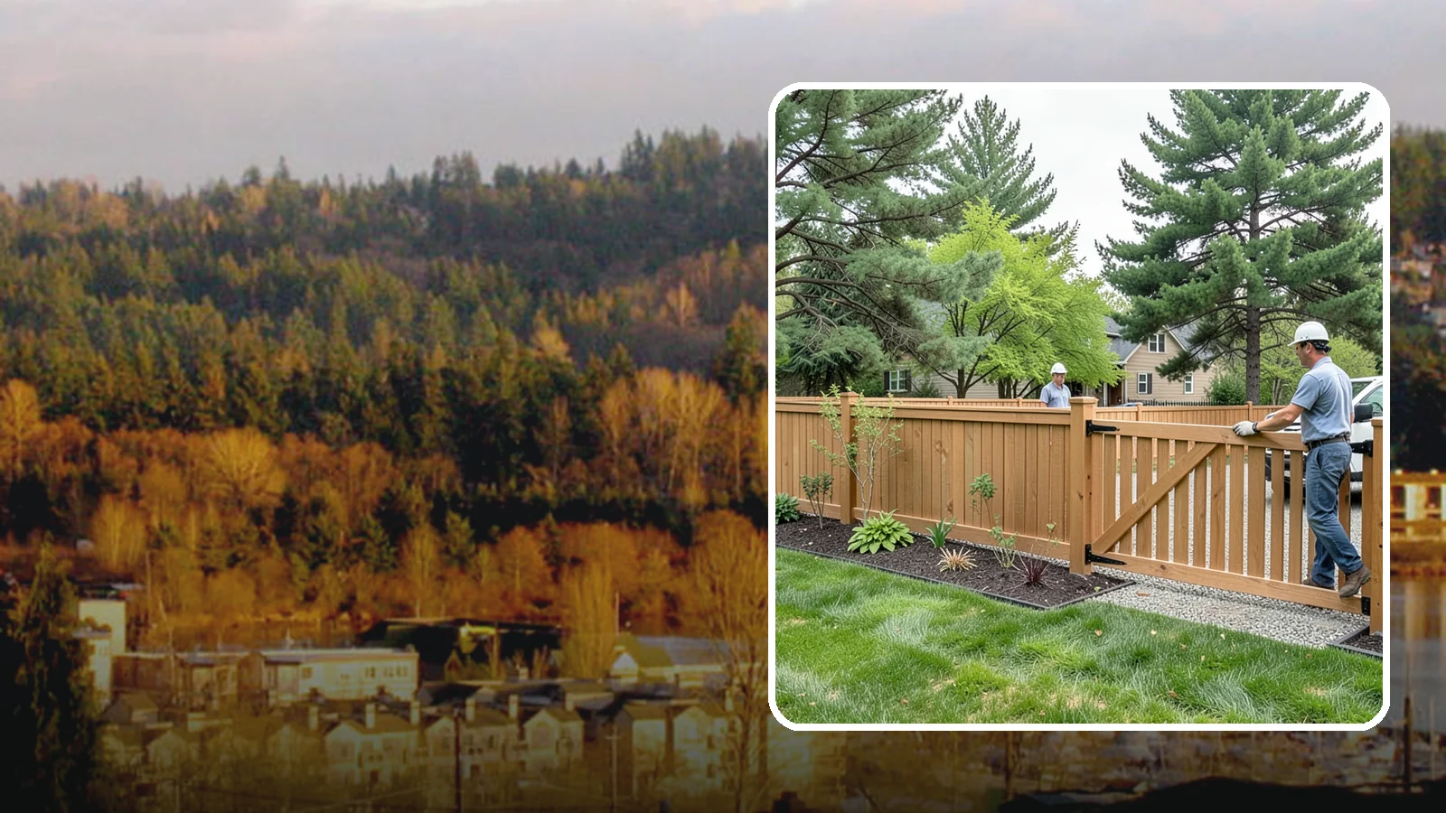 Composite Fence Installation in Kenmore, King County, WA - We build modern composite fences that pair the warmth of wood with rot-proof durability made for wet Northwest conditions.