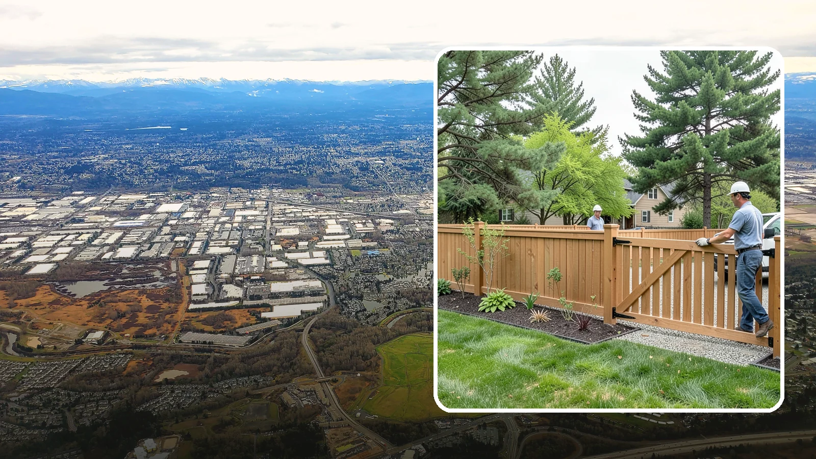 Composite Fence Installation in Kent, King County, WA - We build modern composite fences that pair the warmth of wood with rot-proof durability made for wet Northwest conditions.
