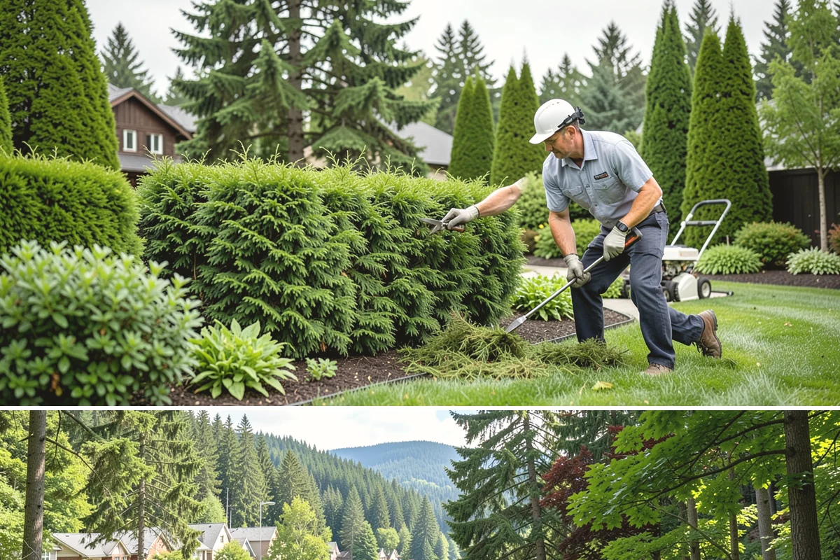 Composite Fence Installation in Lake Forest Park, King County, WA - Composite performs well year-round, though drier spring-to-fall weeks help footings cure before the panels go up.