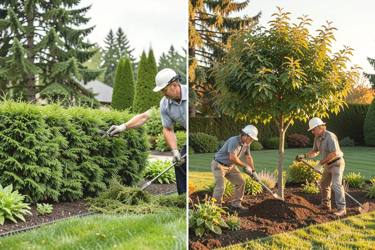 Composite Fence Installation in Lake Stevens, Snohomish County, WA - Review board style, color, and layout on site