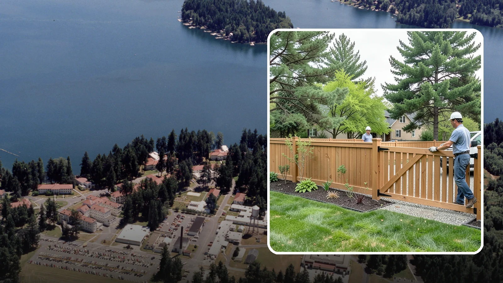 Composite Fence Installation in Lakewood, Pierce County, WA - We build modern composite fences that pair the warmth of wood with rot-proof durability made for wet Northwest conditions.