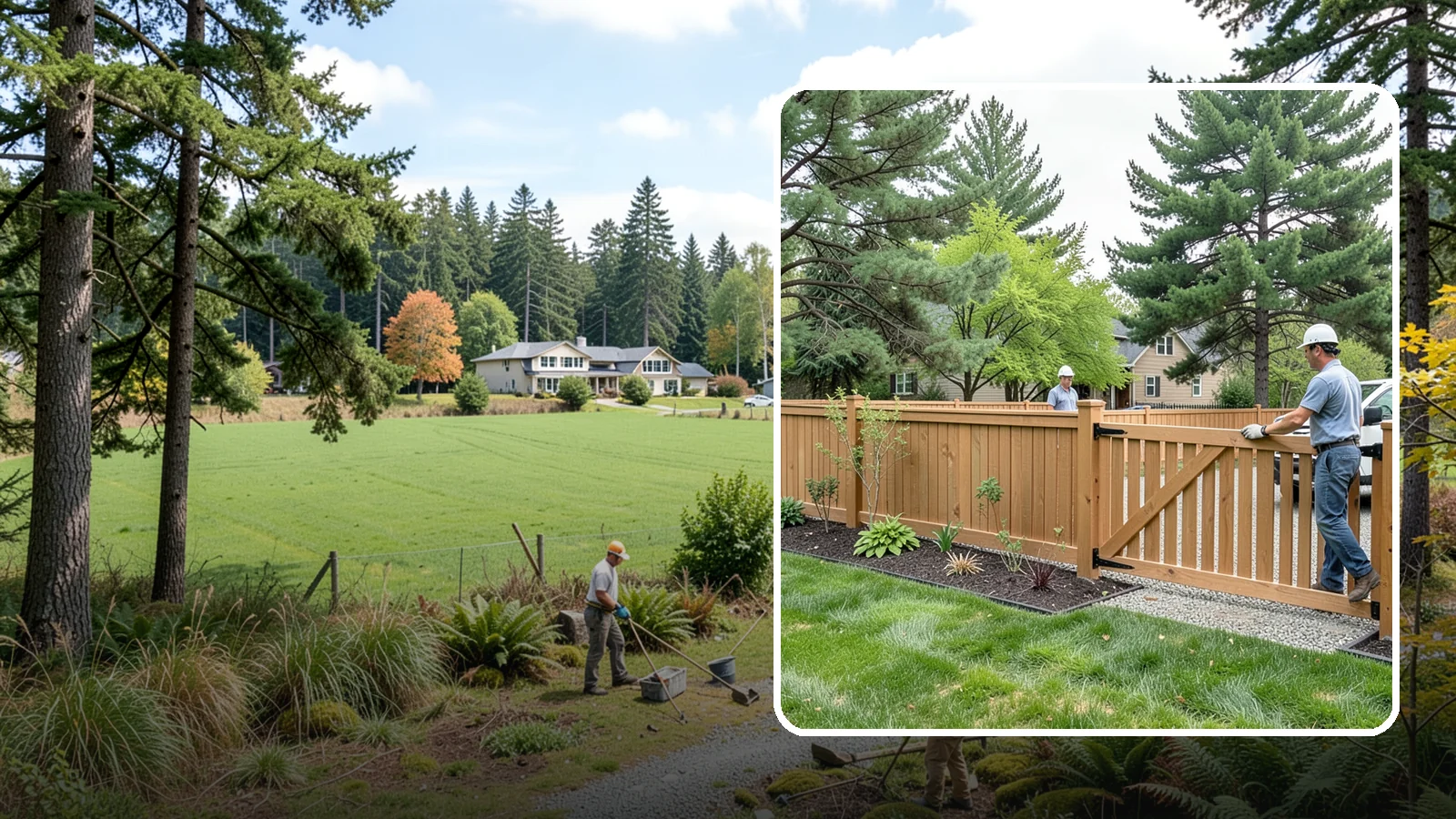 Composite Fence Installation in Lyman, Skagit County, WA - We build modern composite fences that pair the warmth of wood with rot-proof durability made for wet Northwest conditions.
