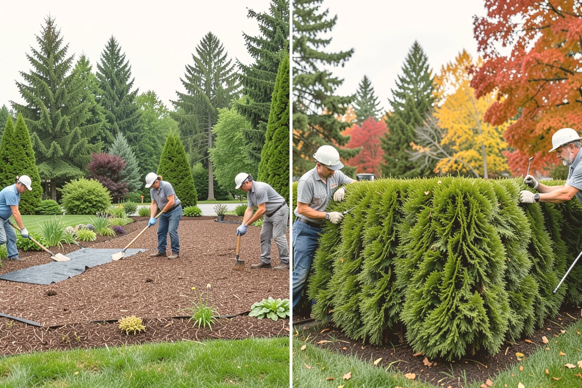 Composite Fence Installation in Lynnwood, Snohomish County, WA - Review board style, color, and layout on site