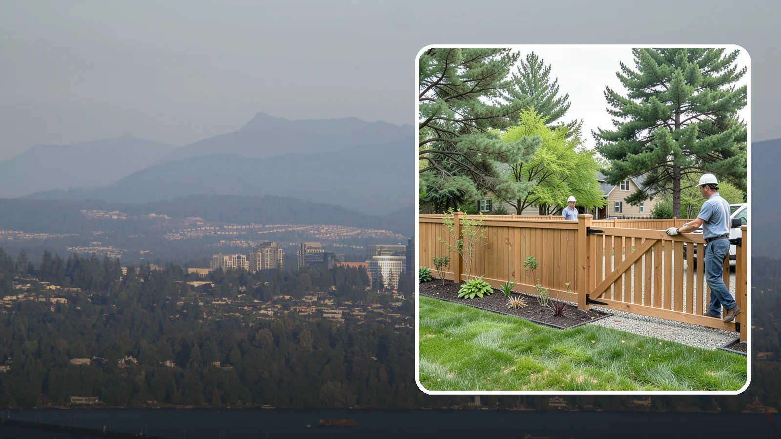 Composite Fence Installation in Medina, King County, WA - We build modern composite fences that pair the warmth of wood with rot-proof durability made for wet Northwest conditions.